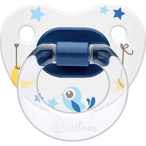 Wee Baby Baby Silikon Desenli Damaklı Emzik No:2 (Askılı)