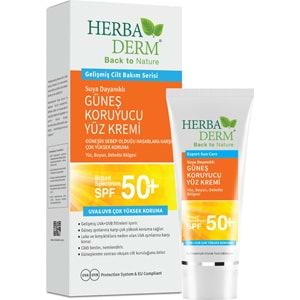 Herbaderm Suya Dayanıklı Güneş Kremi 50 Faktör 75 Ml.