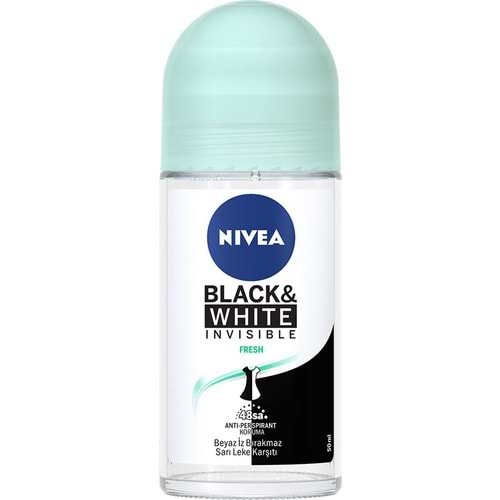 Nivea İnvisible Black&Whıte Fresh Roll-On Deodorant 50Ml Kadın