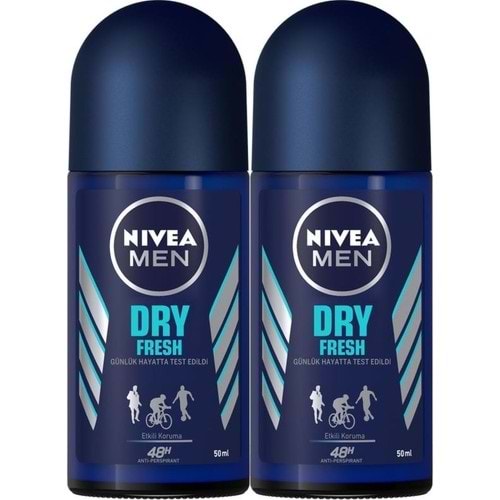 Nivea Men Dry Fresh Deodorant Roll-On 50 ml 2'li Avantaj Paketi