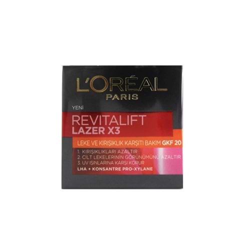 L'Oréal Paris Revitalift Lazer X3 Leke ve Kırışıklık Karşıtı Bakım GKF20