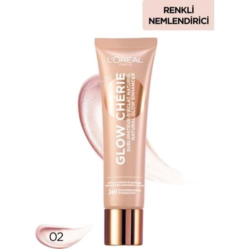 L'Oréal Paris Glow Chérie Işıltı Veren Renkli Nemlendirici Light Glow 30 ml-İnter 02 Medium