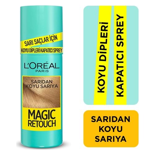 L'Oréal Paris Magic Retouch Koyu Dipleri Kapatıcı Sprey - Sarıdan Koyu Sarıya