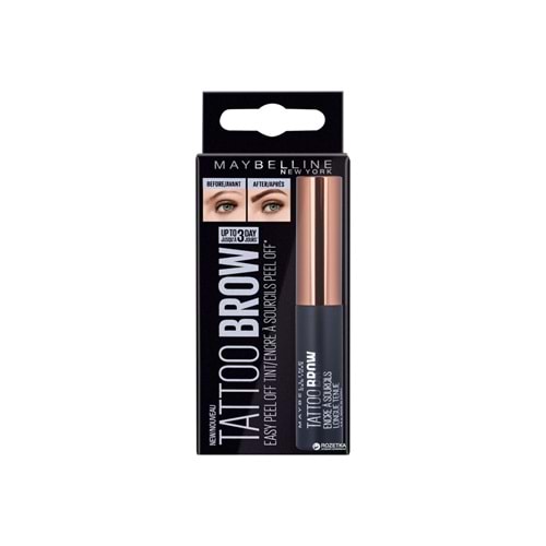 Maybelline New York Brow Tattoo Geçici Kaş Dövmesi - Açık Ton (MEDIUM BROWN)