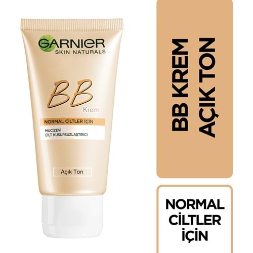 Garnier BB Krem Mucizevi Cilt Kusursuzlaştırıcı Açık Ton 50ML