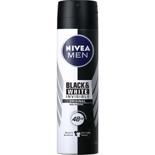 Nivea İnvisible Black&Whıte Power Sprey Deodorant 150Ml Erkek