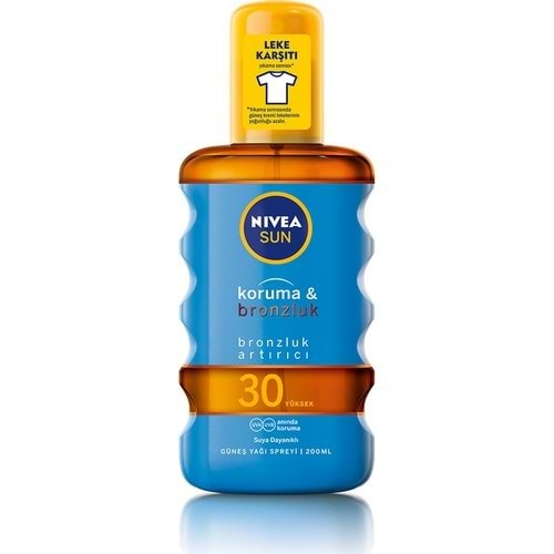 Nivea Sun Koruma&Bronzluk Bronzluk Arttırıcı & Koruyucu Güneş Yağı Gkf 30 200 Ml
