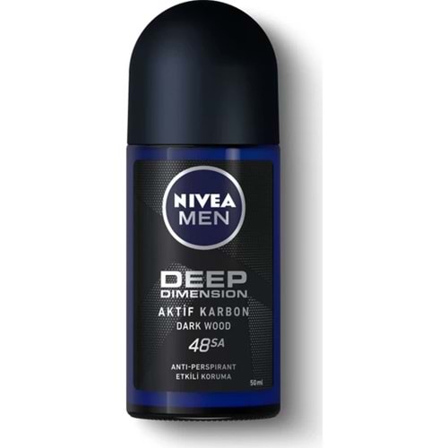 Nivea Men Deep Dımensıon Roll-On Deodorant Erkek 50Ml