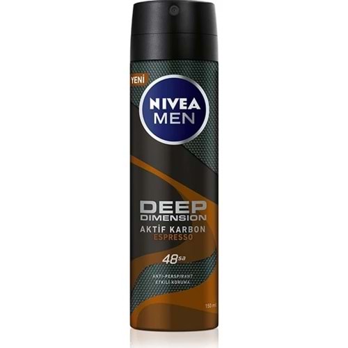 Nivea Men Deep Dimension Espresso Sprey Deodorant 150 ml Erkek