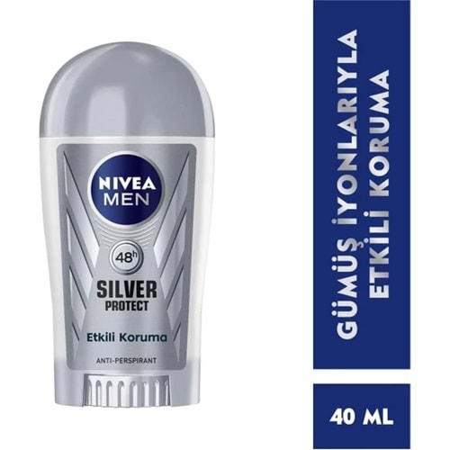Nivea Silver Protect Deo Stick 40ml Erkek