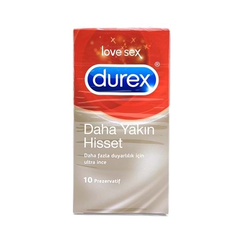 Durex Daha Yakın Hisset Ultra Ince Prezervatif 10'lu