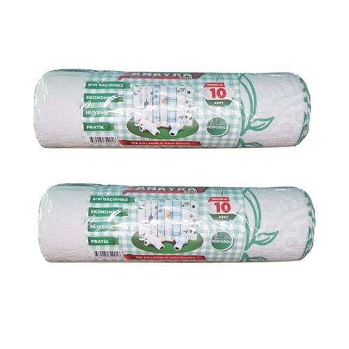 Tek Kullanımlık Masa Örtüsü Sıvı Geçirmez 100x120 Cm Perforeli (2 Rulo)