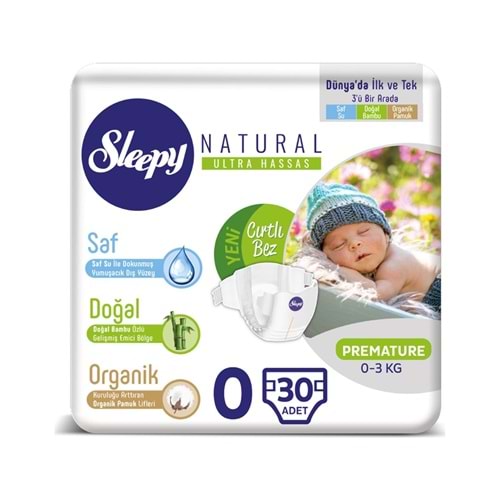 Sleepy Sensitive Bebek Bezi Premature 0 Beden Jumbo Paket (30 Adet)