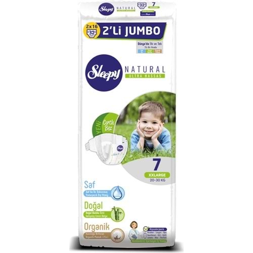 Sleepy Bebek Bezi İkili Jumbo 7 Beden 32 adet