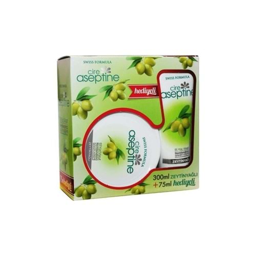 Cire Aseptine Papatya Zeytinyağlı Nemlendirici Bakım Kremi 300 ml+75 ml Set