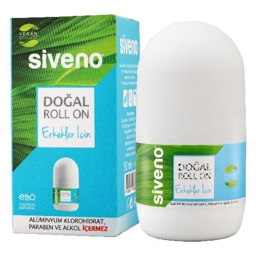 Siveno Doğal Roll On Erkekler İçin 50 Ml Yeni