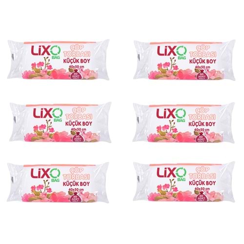 Lixo Bag Çöp Torbası Küçük Boy 40x50 Cm 30lü (6 Paket)