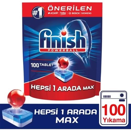 Finish Hepsi Bir Arada 100 Tablet Bulaşık Makinesi Deterjanı