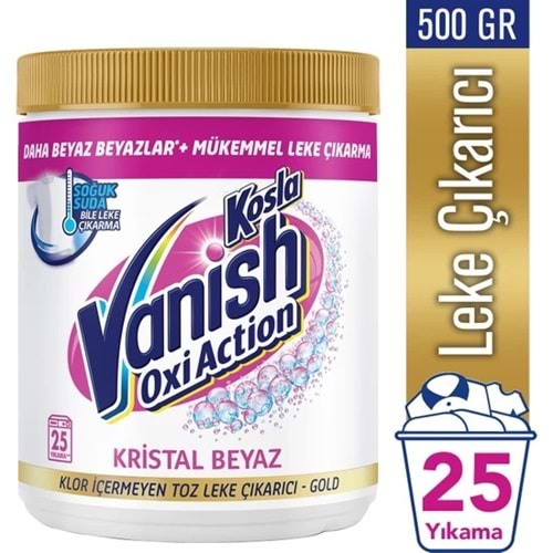 Vanish Kosla Oxi Action Toz Leke Çıkarıcı 500 gr Beyazlar İçin