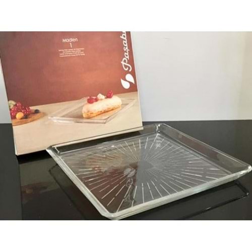 Paşabahçe 54683 Madlen Kare Servis Tabak 24x24 cm