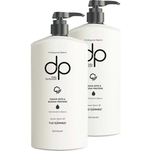 Dp Pamuk Sütü ve Buğday Özlü Şampuan 800 ml X2 Adet