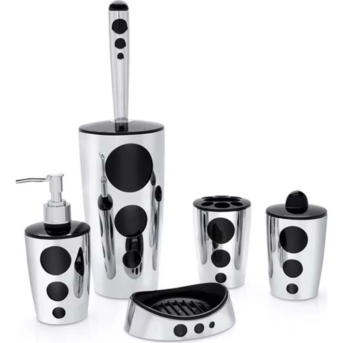 Flora F326 Punto Banyo Seti 5 Parça Krom