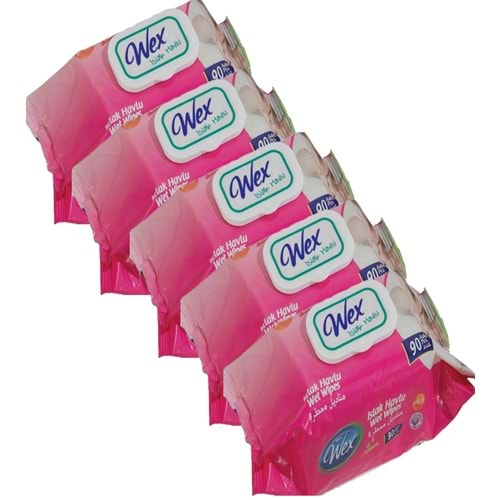 Wex Islak Mendil 90lı (5 Paket)
