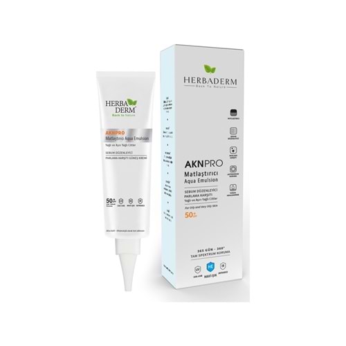 Herbaderm Aknpro Tam Spektrum Koruma Sebum Düzenleyici Yağlı Cilt Renksiz