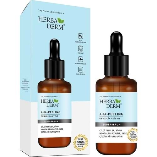 Herbaderm Superserum Aha Peeling (Glikolik Asit %8) 30 ml