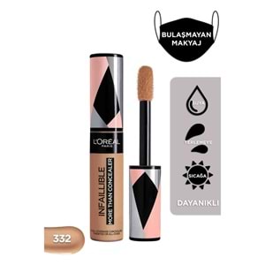 L'Oréal Paris Infaillible Tüm Yüze Uygulanabilir Kapatıcı 332 Amber