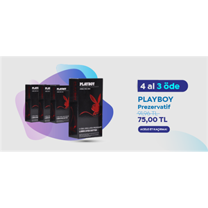 Playboy Dotted Özel Kabartma Yüzeyli 12'li Prezervatif 4 Al 3 Öde