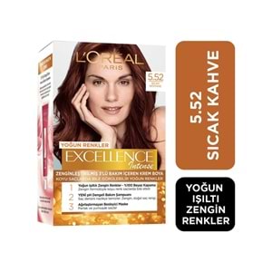 Loreal Paris Loreal Excellence Intense Saç Boyası 5.52 Sıcak Kahve