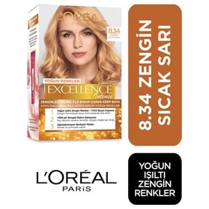 Loreal Paris Saç Boyası - Excellence Intense 8.34 Zengin Sıcak Sarı