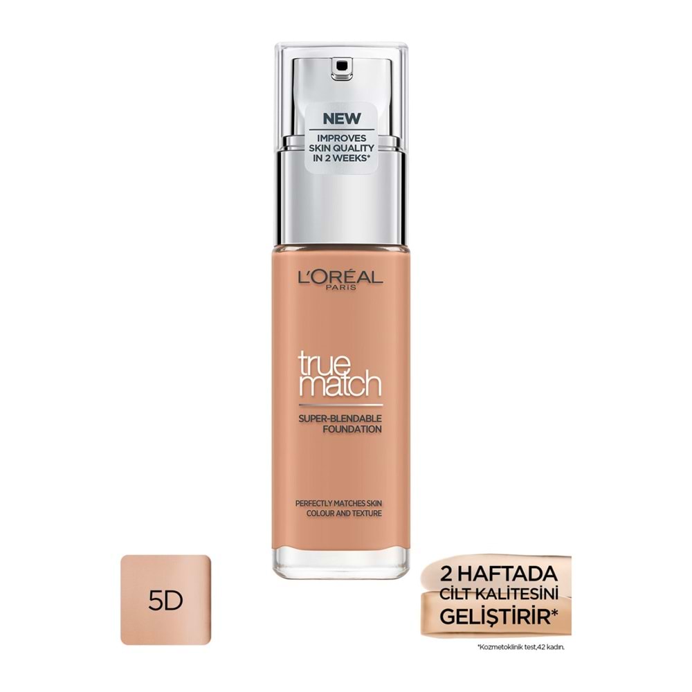 L'Oréal Paris True Match Bakım Yapan Fondöten 5D Golden Sand