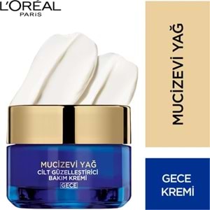 L'Oréal Paris Mucizevi Yağ Cilt Güzelleştirici Gece Bakım Kremi 50 ml