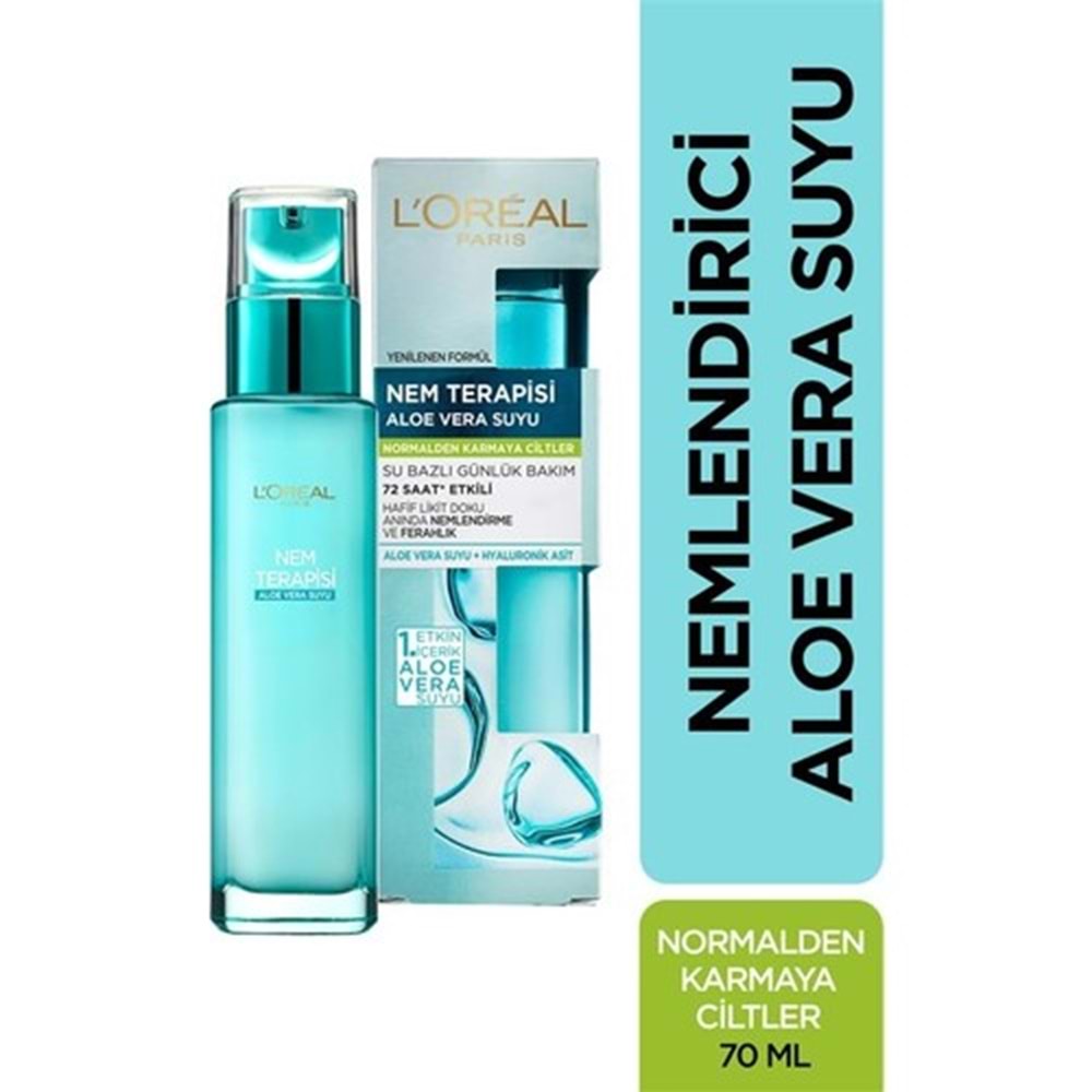 L'Oréal Paris Nem Terapisi Aloe Vera Suyu Normalden Karmaya Ciltler