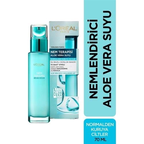 L'Oréal Paris Nem Terapisi Aloe Vera Suyu Normalden Kuruya Ciltler