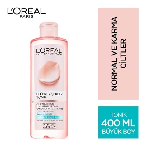 L'Oréal Paris Değerli Çiçekler Tonik Normal ve Karma Ciltler
