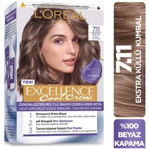L’oréal Paris Excellence Cool Creme Saç Boyası – 7.11 Ekstra Küllü Kumral