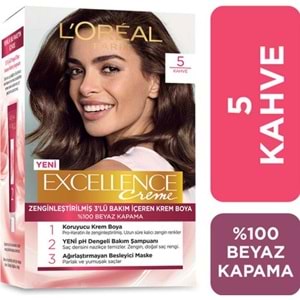 Loreal Paris Excellence Creme - Krem Saç Boyası No: 5 Kahve