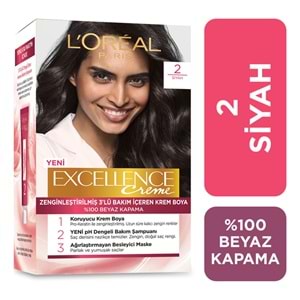 L'Oréal Paris Excellence Creme Saç Boyası 2 Siyah