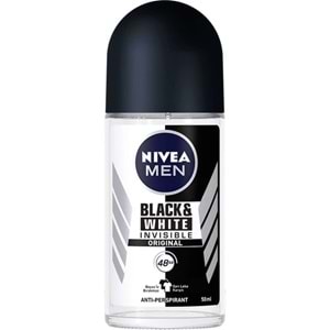 Nivea İnvisible Black&Whıte Power Roll-On Deodorant 50 ml Erkek