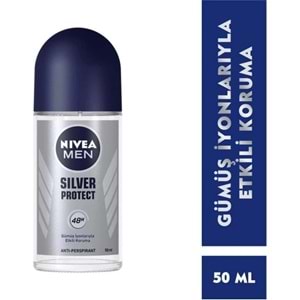 Nivea Silver Protect Roll-On Deodorant 50Ml Erkek