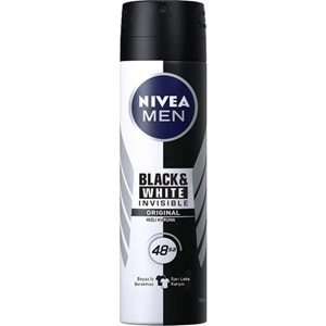 Nivea İnvisible Black&Whıte Power Sprey Deodorant 150Ml Erkek