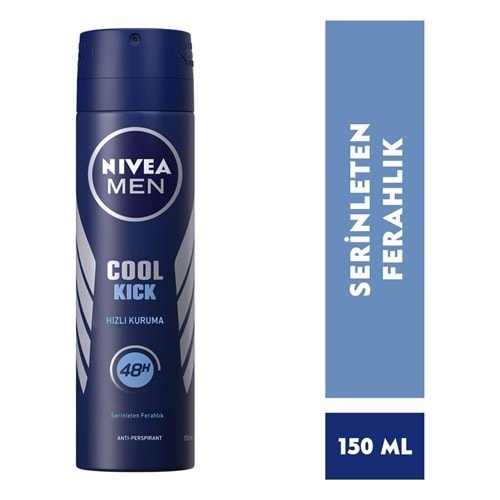 Nivea Cool Kick Sprey Deodorant 150Ml Erkek