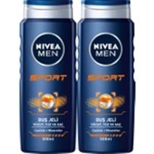 Nıvea Men Sport Erkek Duş Jeli 500 ml x 2