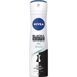 Nivea İnvisible Black&Whıte Fresh Sprey Deodorant 150Ml Kadın