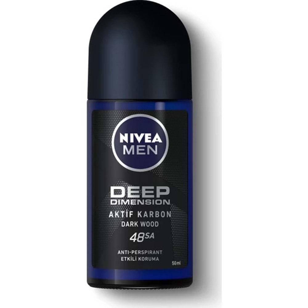 Nivea Men Deep Dımensıon Roll-On Deodorant Erkek 50Ml