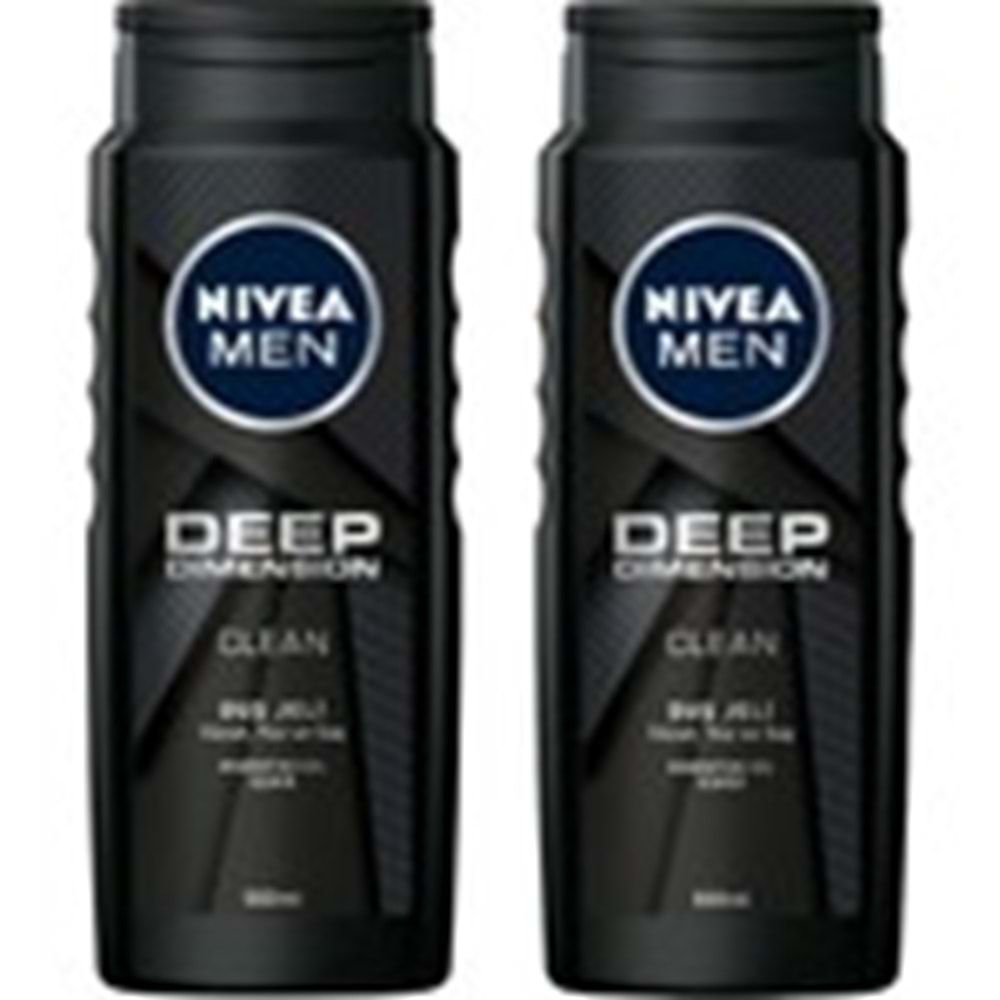 Nivea Men Deep Dımensıon Duş Jeli 500 ml 2 Adet