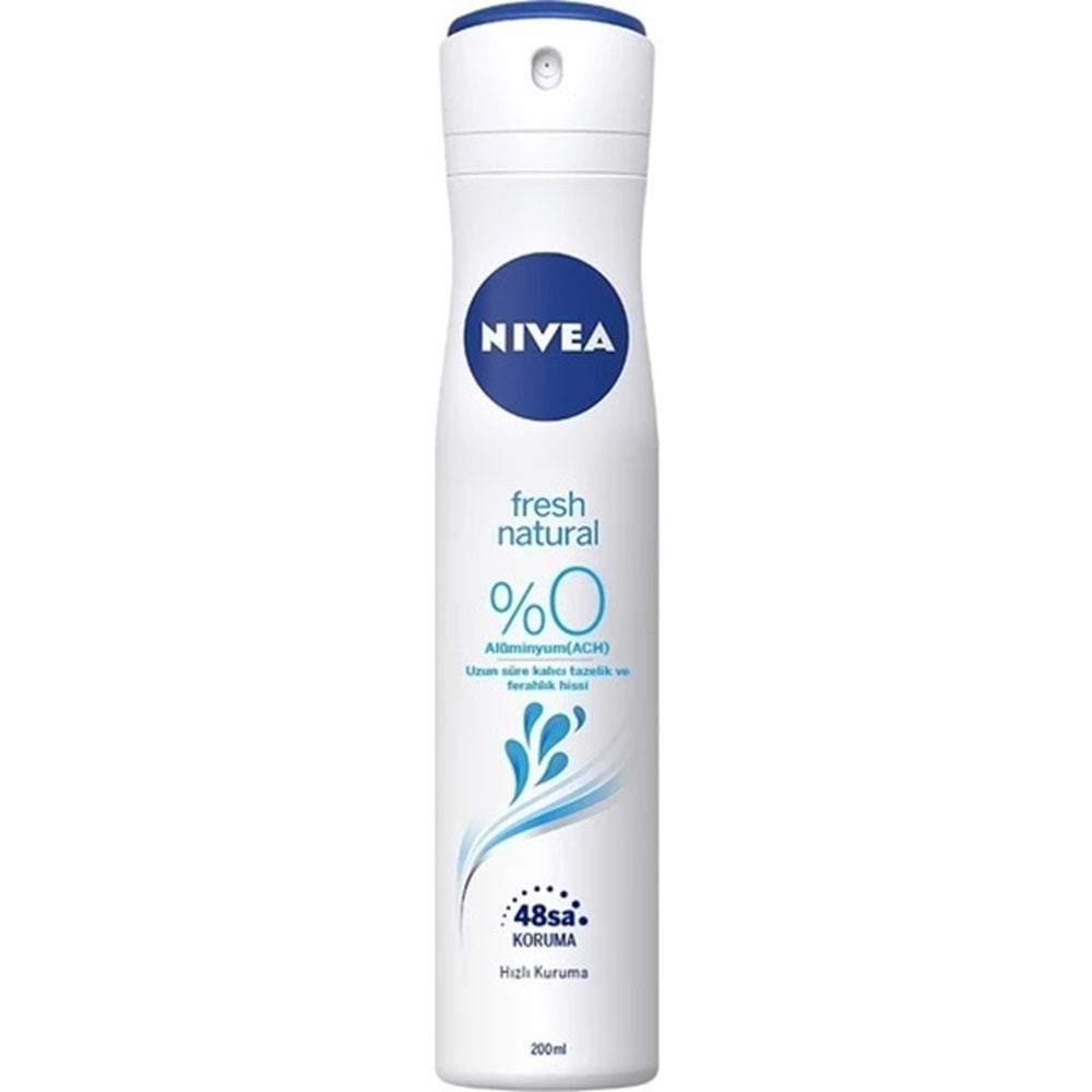 NIVEA Fresh Natural Kadın Deodorant Sprey 200 ml